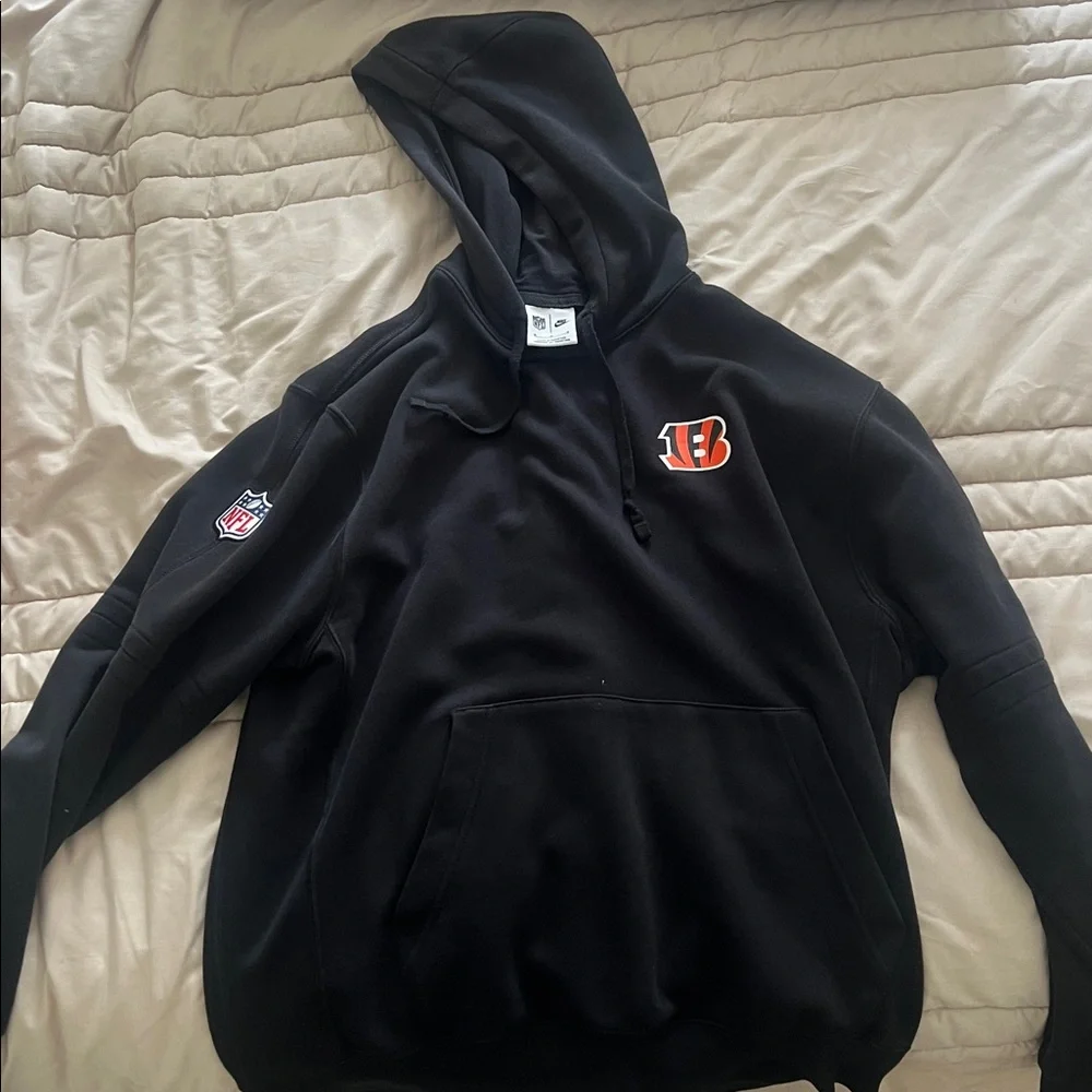 Bengals Sideline Nike Black Sideline Club Fleece Hoodie